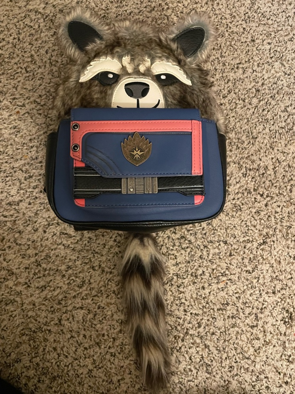 BoxLunch Exclusive Guardians of the Galaxy Rocket Raccoon Backpack Rare HTF